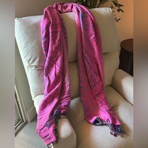 Pink and Purple Women's Scarf